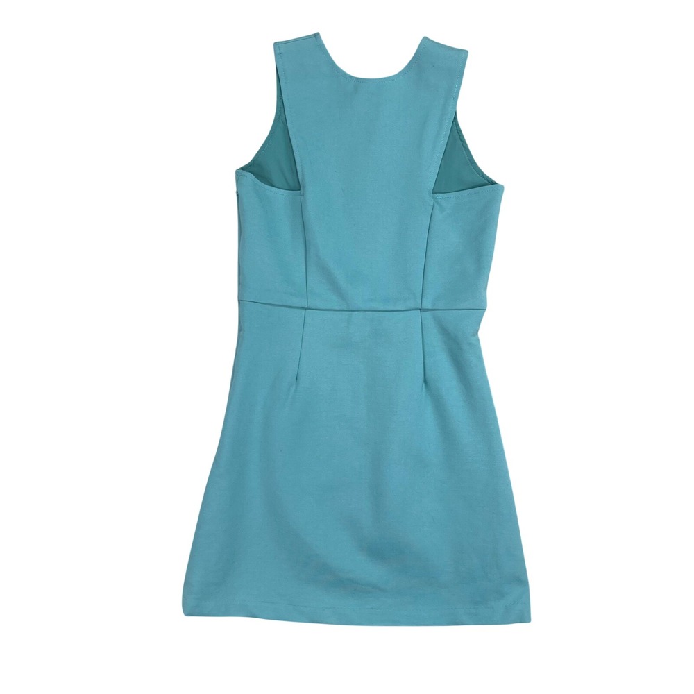 Pleat Teal Blue Sleeveless A-Line Dress Girls Size 8 Activewear Dance